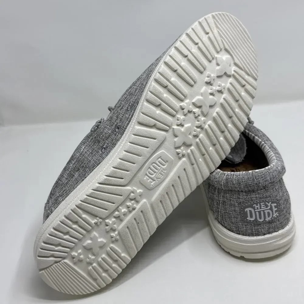 Hey Dude Wally Linen Iron Sneaker Shoe Men's Sizes US 13